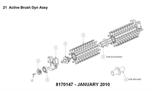 Maytronics Active Brush Assembly