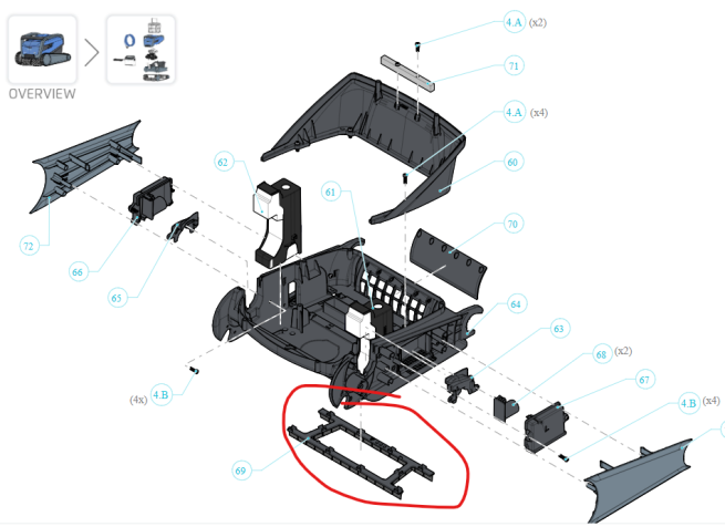 Vacuum Strip Assembly M600, X6, Ultimate 9983262 - Image 3